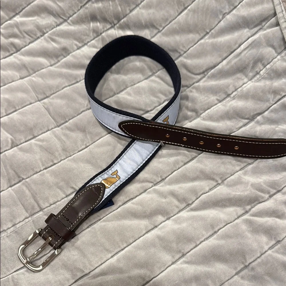 Vineyard Vines Brown and Blue Kids Belt